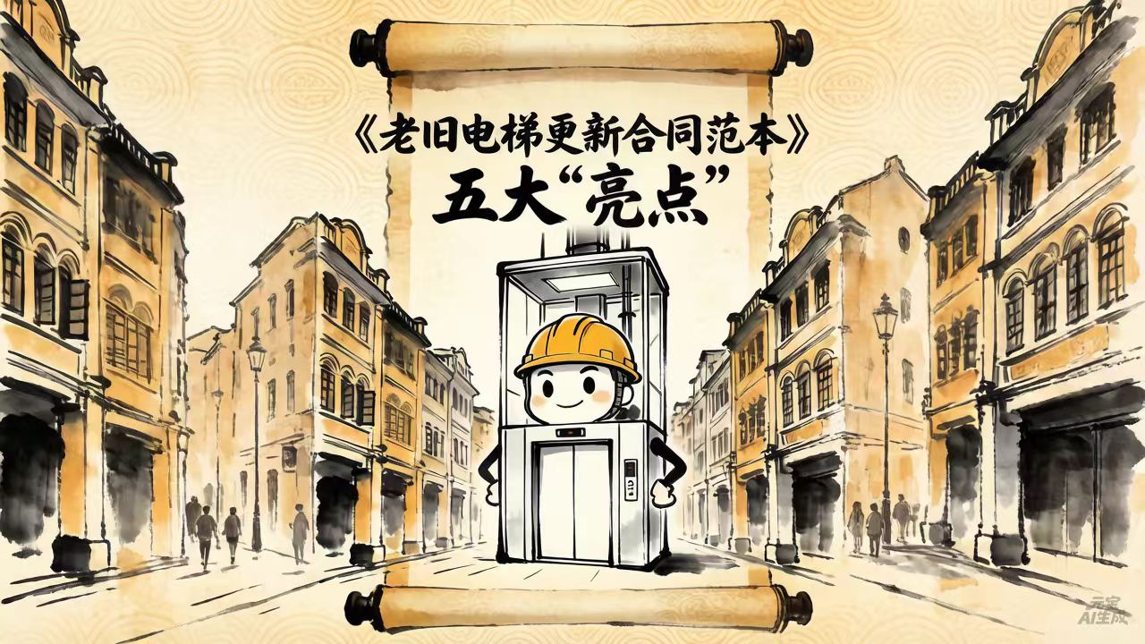 广州市市场监督管理局发布《老旧电梯更新合同范本》五大“亮点”